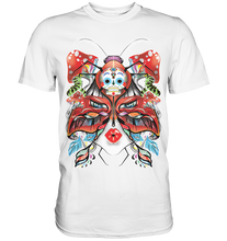Lade das Bild in den Galerie-Viewer, Frau/Falter - Premium Shirt
