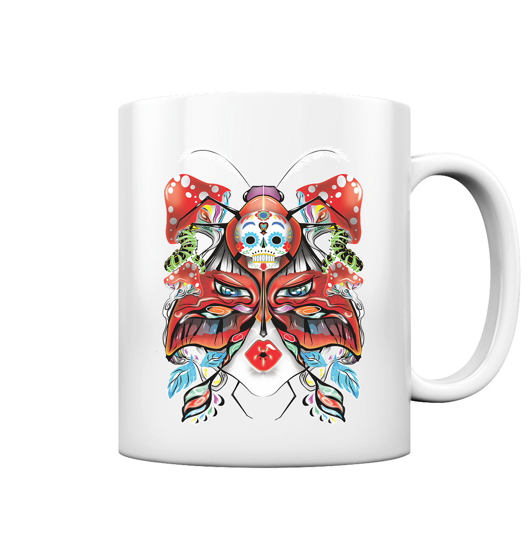 Frau/Falter - Tasse glossy